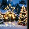 Gift for Holiday Decoration LED Christmas Window Star Decoration, Battery Operated Hanging Warm Winter Home Seasonal Lighting Lighted Shaped