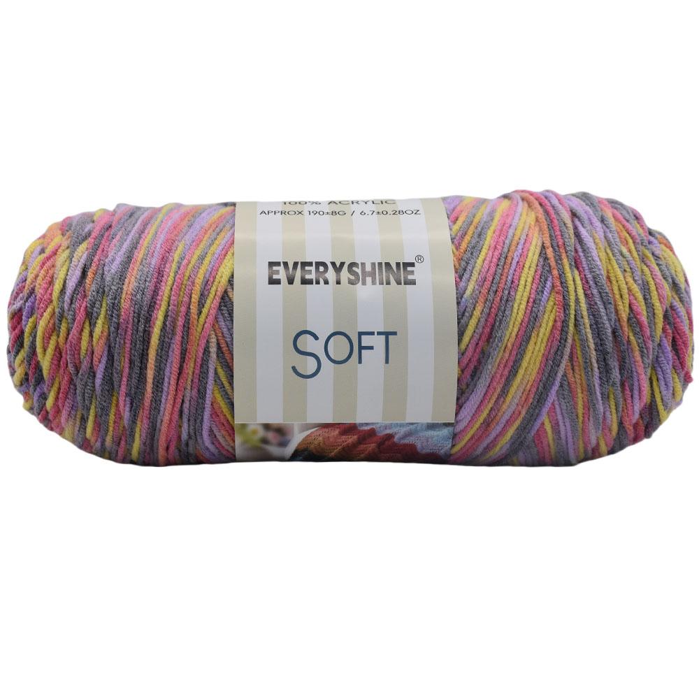 1 Pcs Rainbow Yarn for knitting 190g/pcs 380m/pcs Variegated Yarn for crocheting