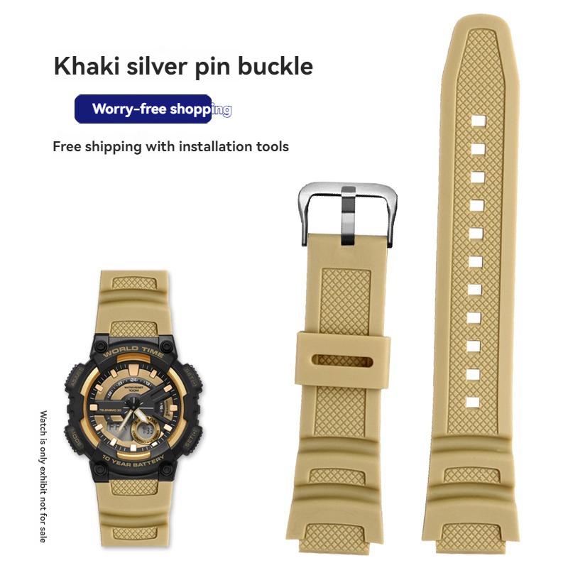 Ремешок из смолы и силикона W218H для часов Casio AE-1200 AE-1100 SGW-300 SGW-400 MRW200, Сменный ремешок, Спортивный браслет