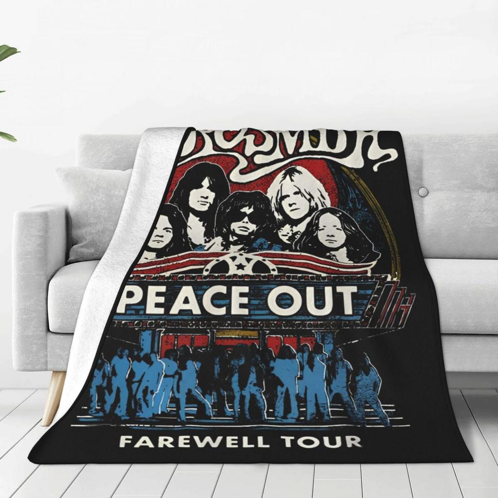 Aerosmith Прощальный Тур Музыкальный Плед из Бархата Удобный Супер Мягкий Плед для Спальни Ковер Кусок