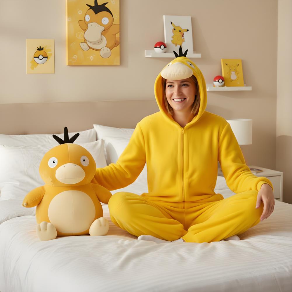 Piżama Onesie Kigurumi Kostium Przebranie Pokemon Psyduck Xxxl: 195 - 205Cm
