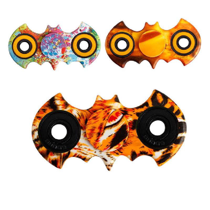 Бэтмен Спиннер для пальцев Снятие стресса Материал АБС нержавеющая сталь Желтый Красный Зеленый Голубой Черный