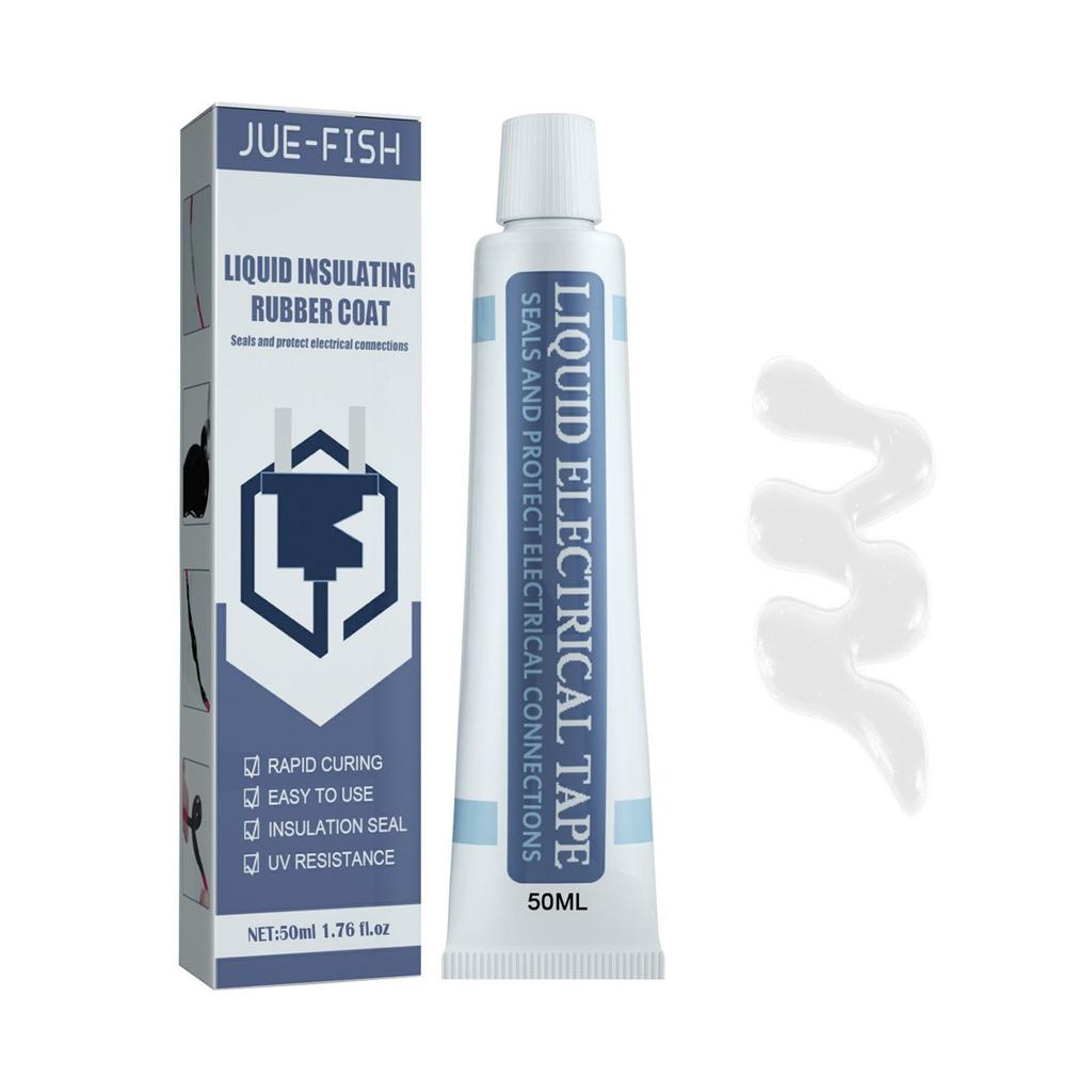 30/50 мл жидкая изоляционная лента для ремонта резинового электрического провода, кабельного покрытия, клей для фиксации линии, широкий спектр жидкой изоляционной пасты (1/3 шт.)
