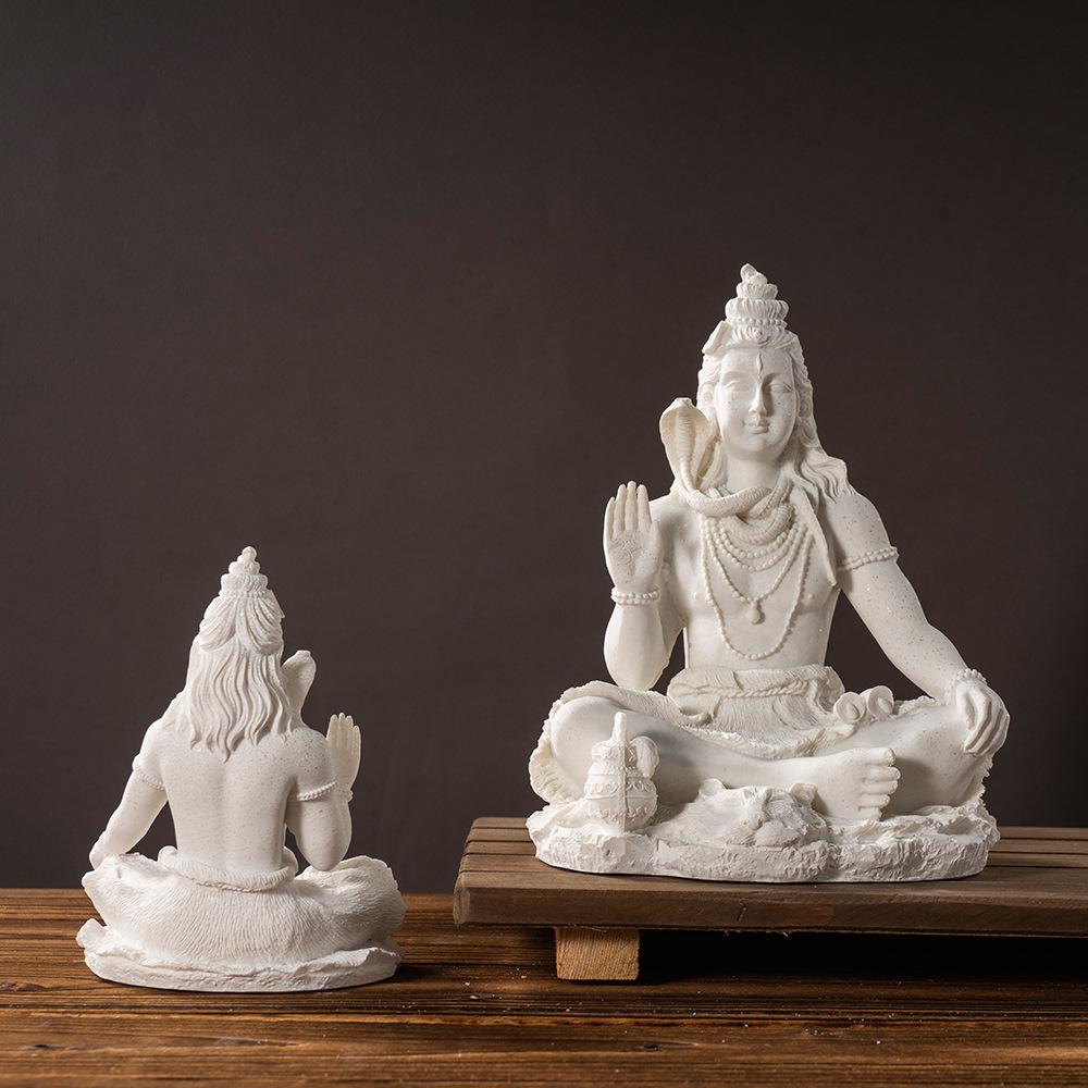 Шива Юго-Восточная Азия Изделия Из Смолы Украшения Индийский Домашний Рабочий Стол Крыльцо Статуя Будды Украшения