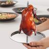 With Chassis Grilled Chicken Rack Spike Poultry Hanger Barbecue Meat Rack Vertical Skewer Barbecue