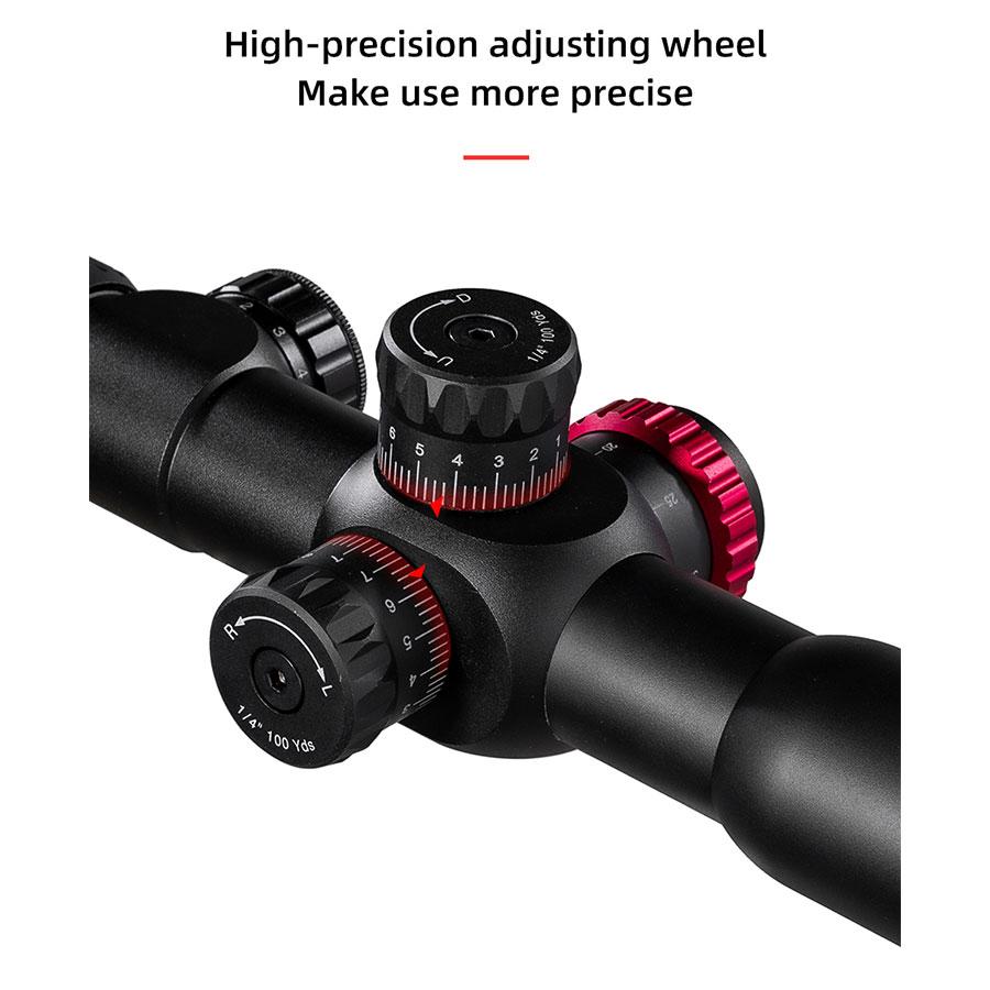 FIRE WOLF 2,5-8X28 FFP охотничий прицел двойной крест красный и зеленый фокусирующий тактический оптический прицел