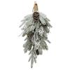 Snowy Pine Foliage with Cone Decoration - 26