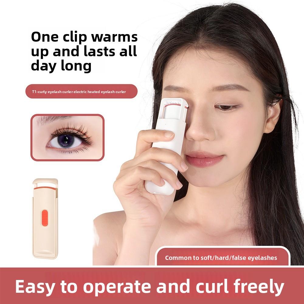 Fast Heating Heated Eyelash Curler Mini Lash Curling Applicator Electric Eyelash Curler Home