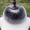 Faux Fox Fur Scarf Fur Ring Collar Thicken Fluffy Autumn Winter Neck Warmer Women Muffler Solid Color Outdoor Windproof Scarf