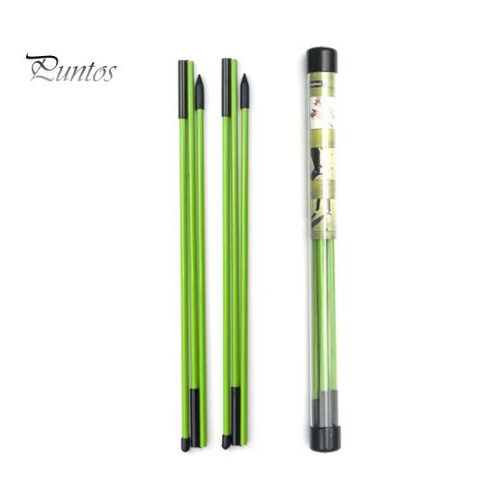 Golf Alignment Stick 2Pcs Rod 3 Section Collapsible Aiming Swing Putting Training Tool Aid Direction Indicator Fiberglass Accessories Portable