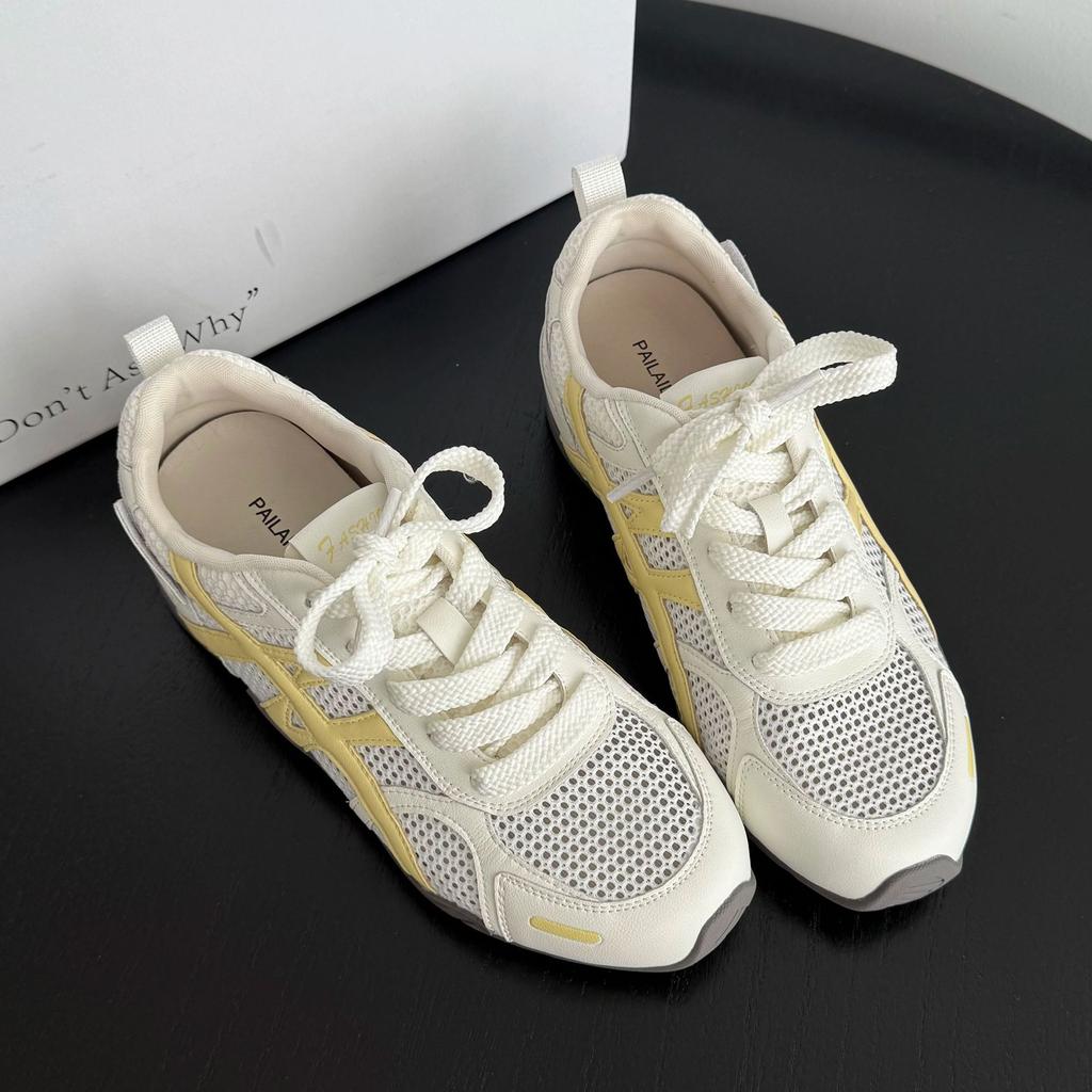 Shoes Women's Summer Thin-soled Casual Sports Shoes 2025 New Fashion Versatile Mesh Breathable German Training Shoes Women's Shoes