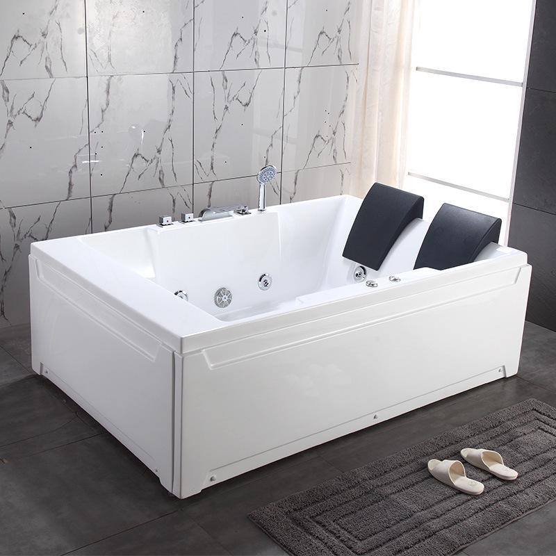 Smart Heated Double Acrylic Massage Bathtub for Home, Hotel, and B&B.