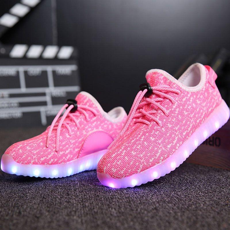 Luminous Sneakers Led Usb Charge Children Low Cut Shoes Fashion Casual Gift