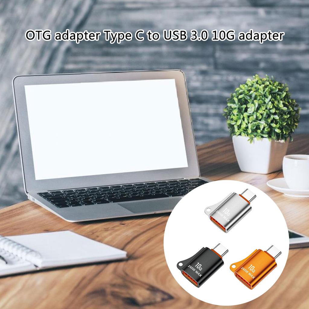 High Speed USB C To USB 3.0 Adapter 10Gbps Data Transfer USB C Male To USB A Female OTG Converter for Laptops Tablets