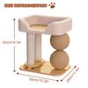 Cute Cat Climbing Frame with Sisal Ball Cat Jumping Platform Wear Resist Integrated Sisal Bed Pet Supplies Climbing Frame