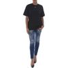 OFF-WHITE T-Shirts Men's Black Crew Neck Moderate OWAA029R187700081040