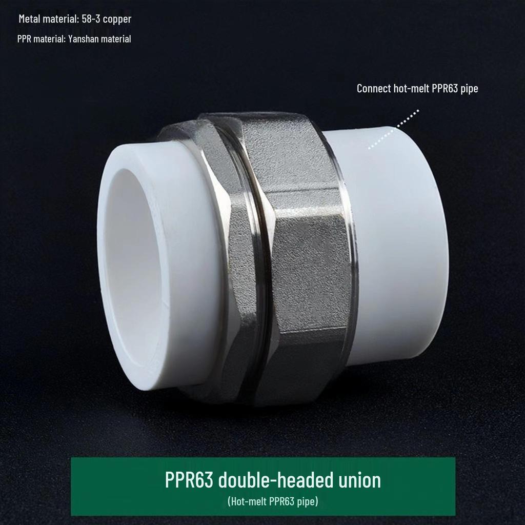 PPR Медно-чугунная муфта, внутренняя и наружная резьба, 20-110 мм, двухсторонняя PPR чугунная муфта