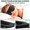 Sleep Mask for Back and Side Sleeper, Block Out Light, Sleeping Eye Mask of 3D Night Blindfold, Zero Pressure Ultralight Travel