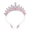 Европейская и американская свадебная корона тиара сплав кристалл свадебные аксессуары для волос корона повязка на голову для вечеринки по случаю дня рождения ювелирные изделия