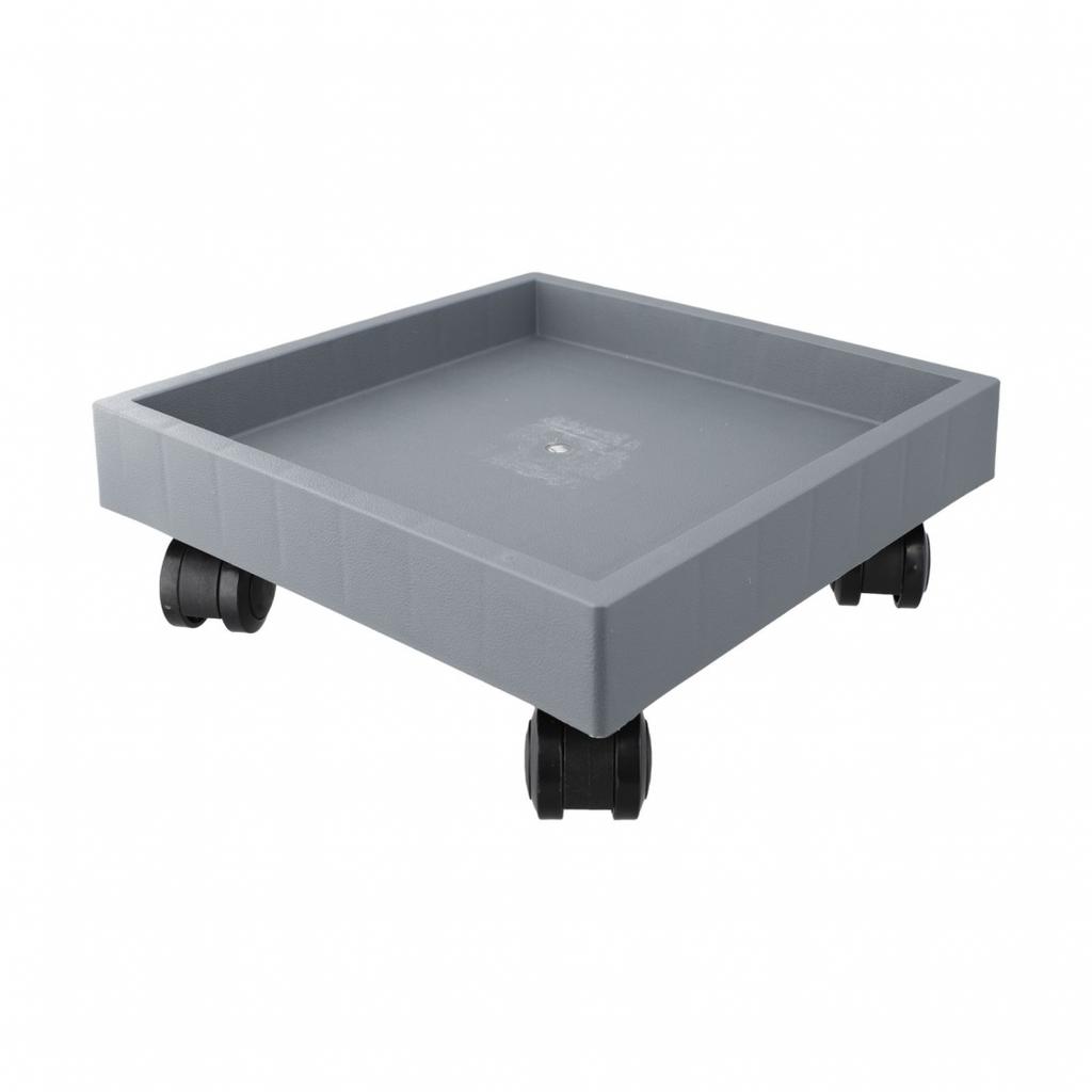1pc Square Flower Pot Bottom Support Movable Wheel Tray Flower Pot for Outdoor