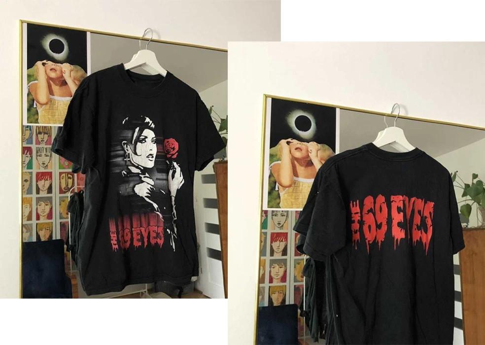 2 Sides The 69 Eyes Black Cotton All size S5XL Unisex T shirt Unisex T-Shirt