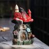 1 шт. Грибной домик из смолы для рукоделия, украшения для дома, курильница с обратным потоком (Без благовоний)