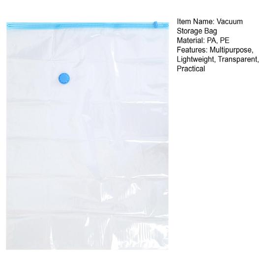 Прозрачный вакуумный мешок для хранения, влагонепроницаемый, многоразовый, складной, сжатый, утолщенный, вакуумный мешок, органайзер для одежды, одеял