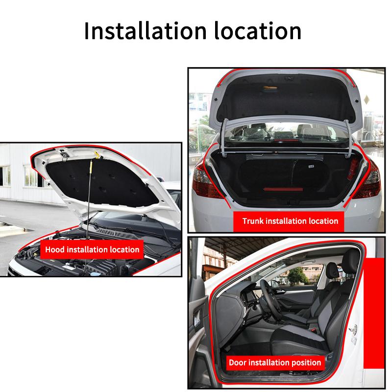 Уплотнительная лента для двери автомобиля, резиновая двухслойная уплотнительная защитная пленка, звукоизоляционные водонепроницаемые уплотнители для двери автомобиля, капот, багажник