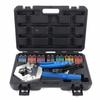 Hydraulic Hose Crimper, Portable Handheld Hydraulic Hose Crimping Tool for Air Conditioning Repair, 7-Die Set Hydraulic A/C Hose Crimper Kit for BH Ai