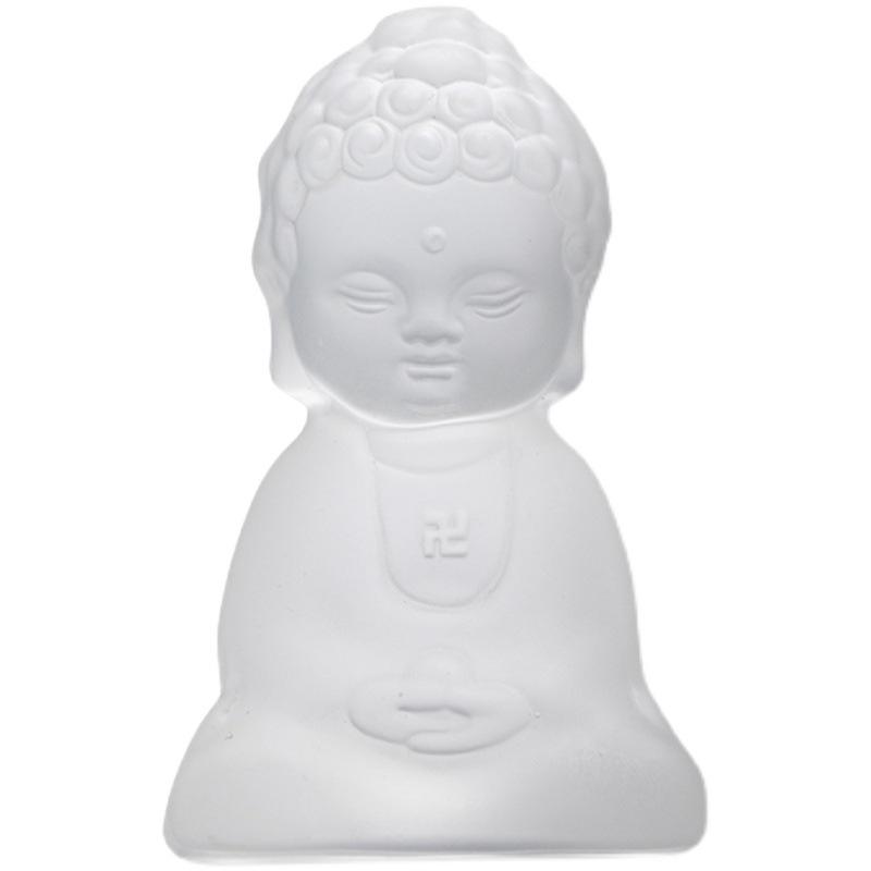 1 шт. стеклянная фигурка маленького монаха, чайный питомец, украшение, дзен-стекло, статуэтка маленького Будды Рулая, набор для кунг-фу чая, чайный поднос, аксессуары для чайной церемонии