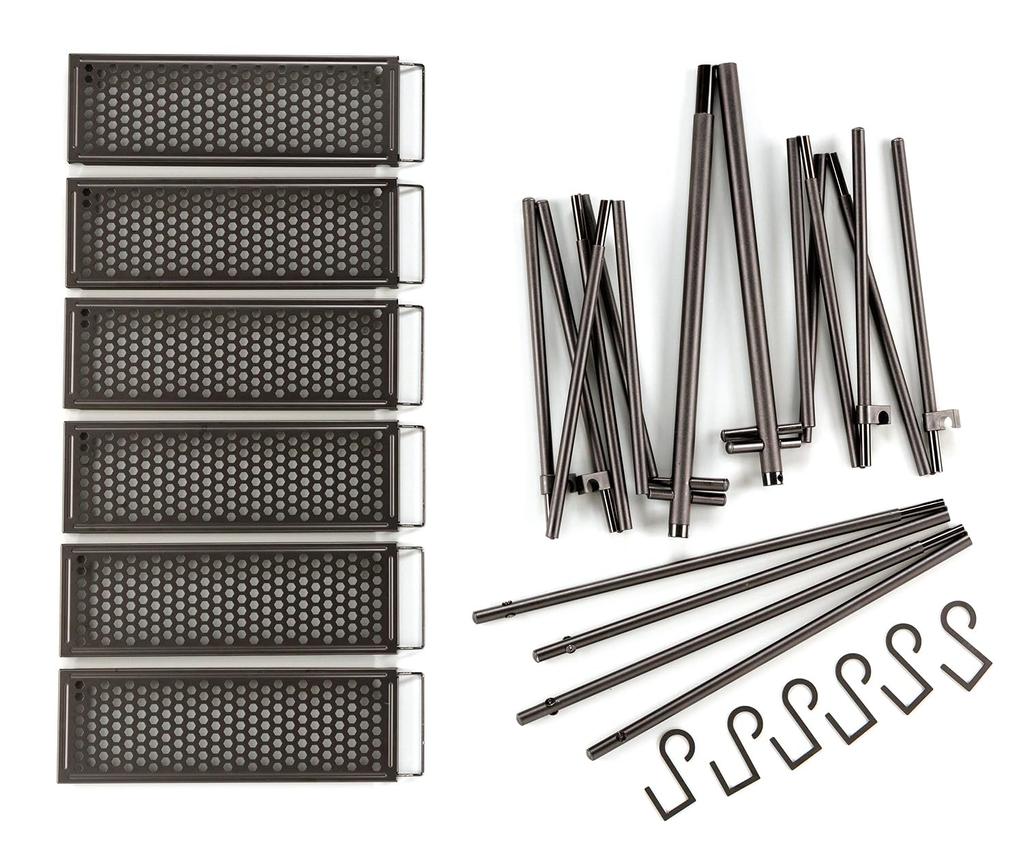 BUNDOK Multi Hanging Rack черный алюминиевый сплав кемпинговый крючок с 6 предметами BD-919