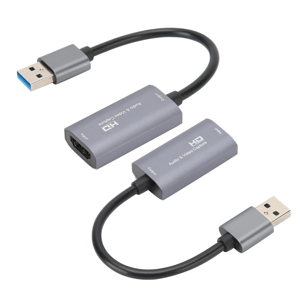 Capture Card for HDMI To USB2.0 4K 1080P High Definition for O Video Recording Gray