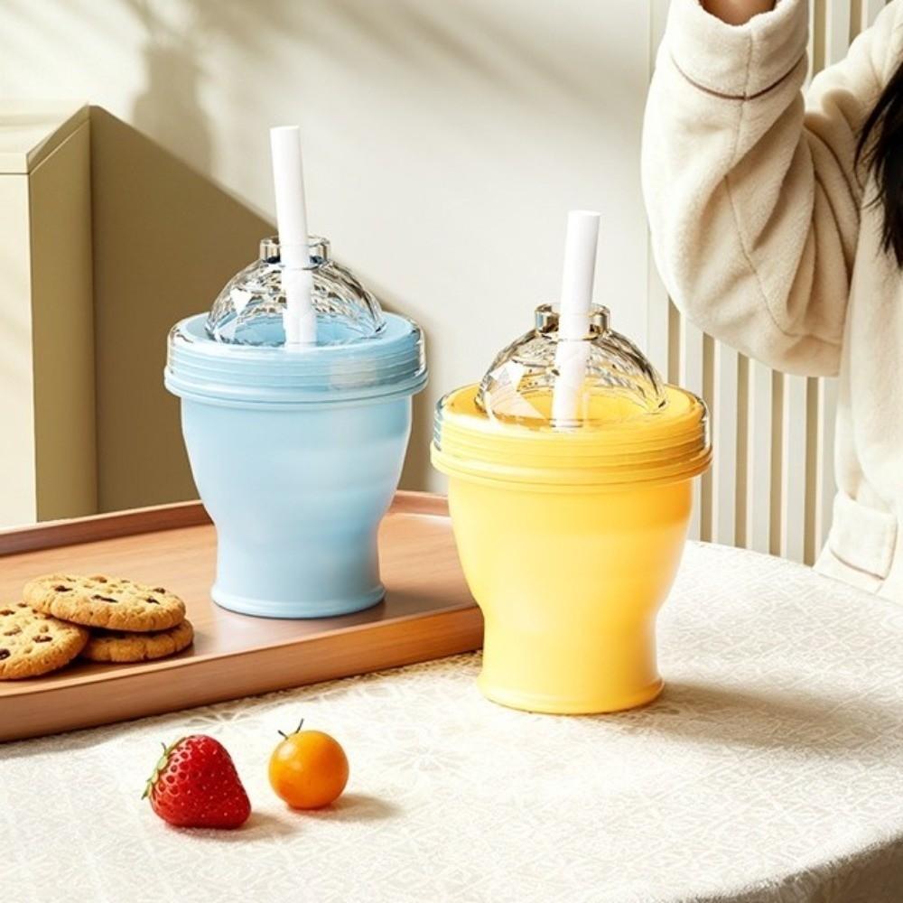 Collapsible 2-in-1 Ice Mold Cup Leak-proof Ice Sphere Making Cup Household Use