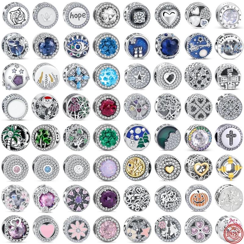 Новое дерево, золотое сердце, сова, розовая бабочка, голубая звезда, глаз, счастливая семья, DIY, круглая бусина, подходит для оригинального браслета, ювелирные изделия