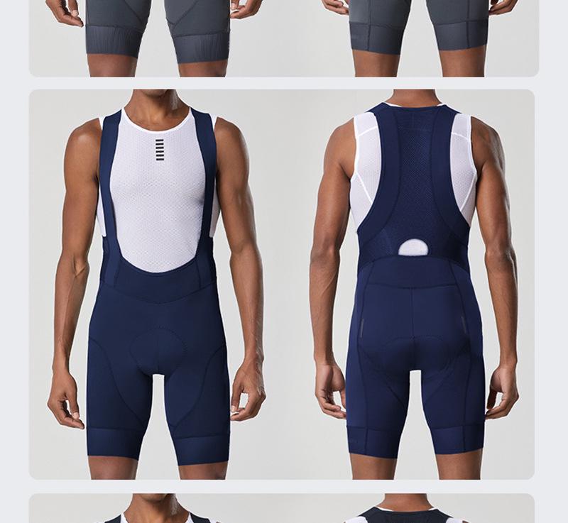 Мужские летние велошорты с лямками YKYWBIKE - Дышащие, Влагоотводящие, Дизайн с вырезами.