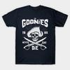 Мужская черная футболка с принтом The Goonies Печать на трансферной бумаге без вырезания Хлопковая футболка