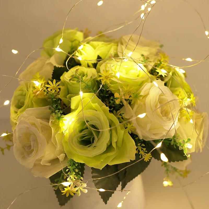 8 режимов 100 светодиодных гирлянд USB медный провод водонепроницаемая гирлянда световая гирлянда свадьба рождество домашняя вечеринка украшение освещение