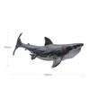 PNSO Megalodon Great White Shark Patton Shark Marine Animal Creature Fish Figure PVC Model Plastic Model Toy Premium Shark Lover Birthday Present