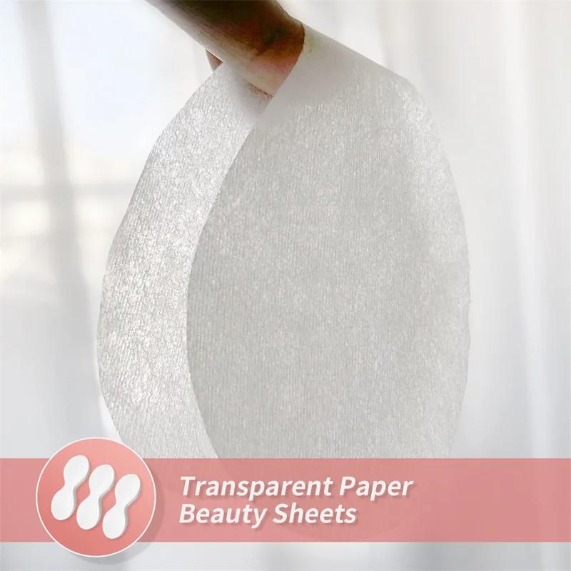 200 шт./пакет Одноразовые бумажные маски для глаз Ультратонкие Патчи для ухода за глазами из натурального хлопка для женщин Спа Повязки на глаза Инструменты для ухода за кожей лица