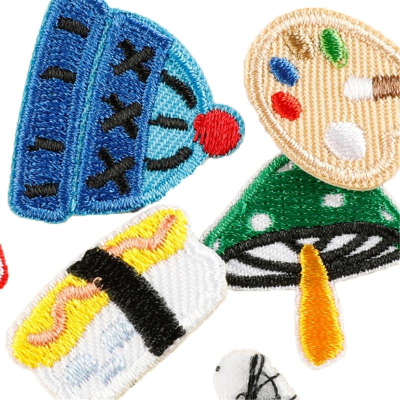 23 Pcs Frogs Embroidered Patches House Sew on Patches Tanghulu Iron on Patches Clothing Patches Mushroom Sewing Patches