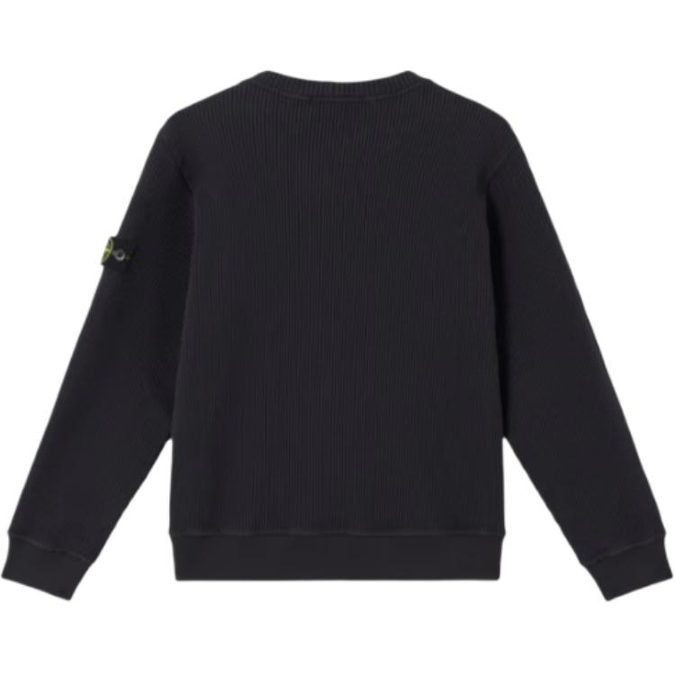 STONE ISLAND Однотонная футболка с длинным рукавом для детей Синяя K1S166100006S0044-V0020