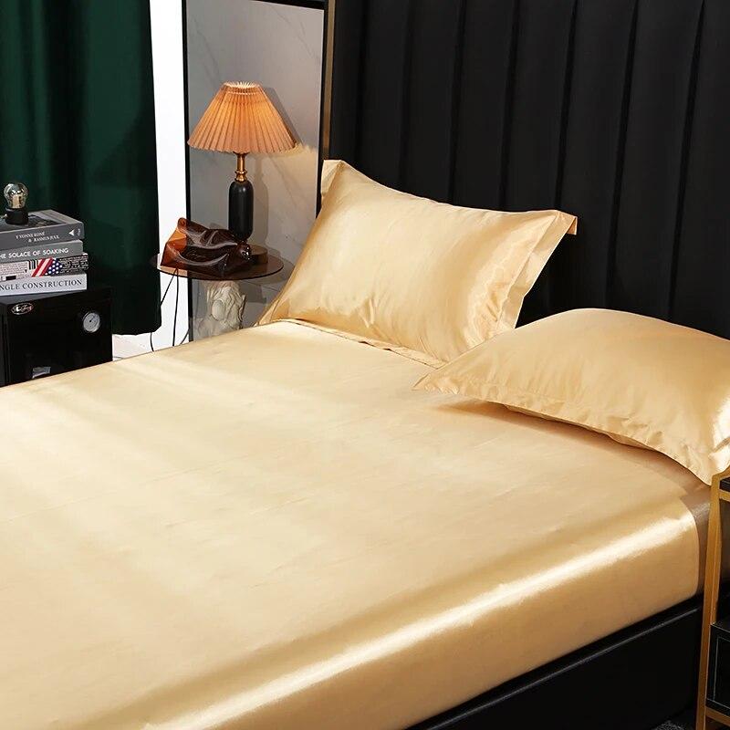 Простыня из шелка шелковицы, очень мягкая и шелковистая простыня для двуспальной кровати размера «queen-size», однотонные покрывала без наволочки