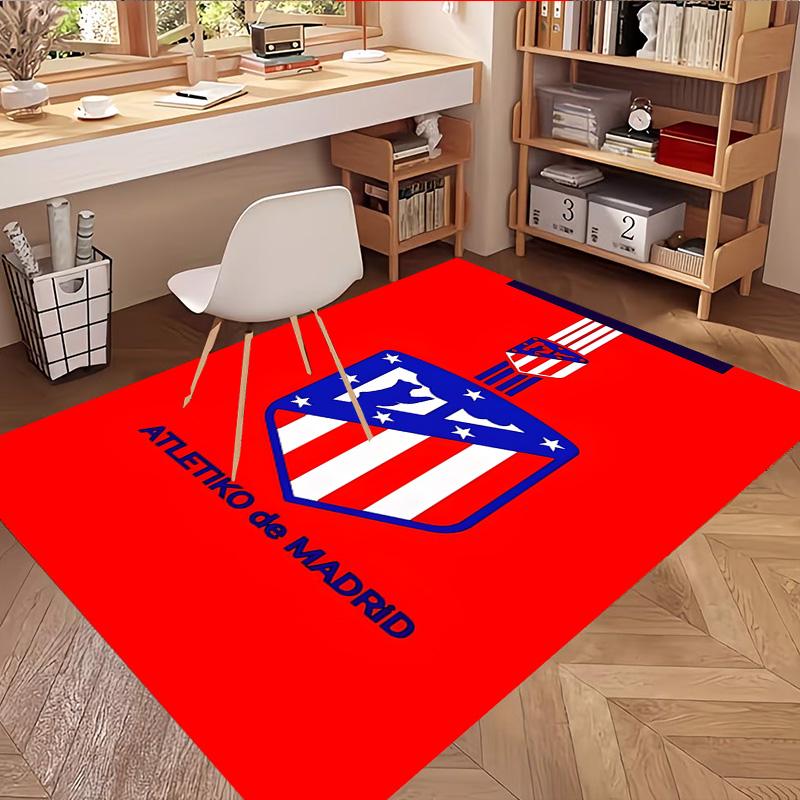 Atletico Madrid Print Rug, Washable Floor Carpet, For Entryway Dorm Laundry Room Office Study, Home Decor Birthday Christmas Gift