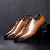Fashion Large Size Men's Shoes New High Quality Cowhide Memory Foam Stitching Soles Business Dress Shoes Men Genuine Leather Shoes