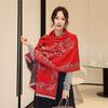 Winter New Cashew Tree Jacquard Scarf Women's Classic Imitation Cashmere Shawl Advanced Sense Versatile Thickened Warm Scarf