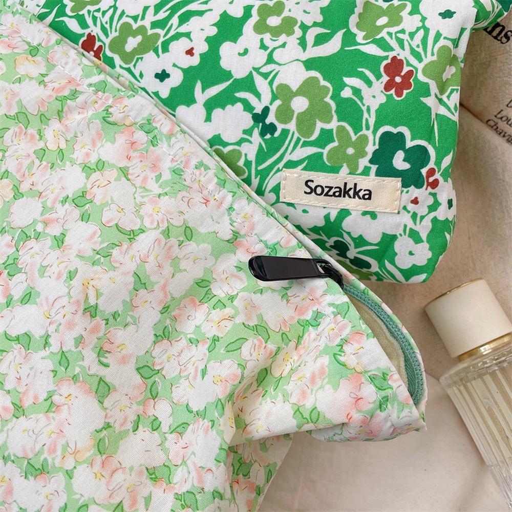 Large Capacity Skincare Products Pouch Floral Makeup Lipstick Storage Bag Cosmetic Bag  Travel