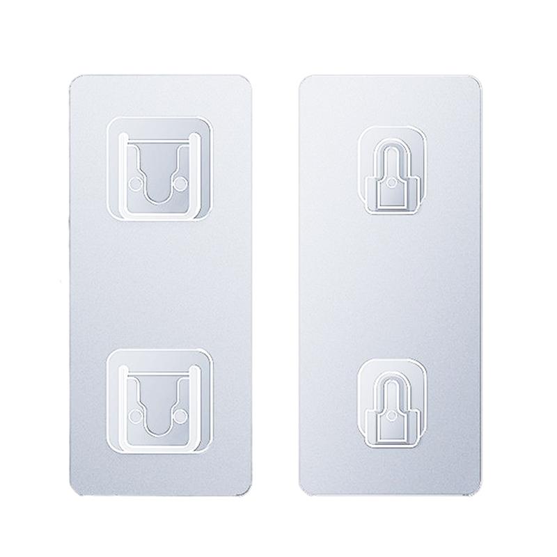 Двусторонние клейкие настенные крючки, вешалка, прочная прозрачная присоска, крючки-присоски для кухни, ванной комнаты, вилки для хранения, держатели розеток