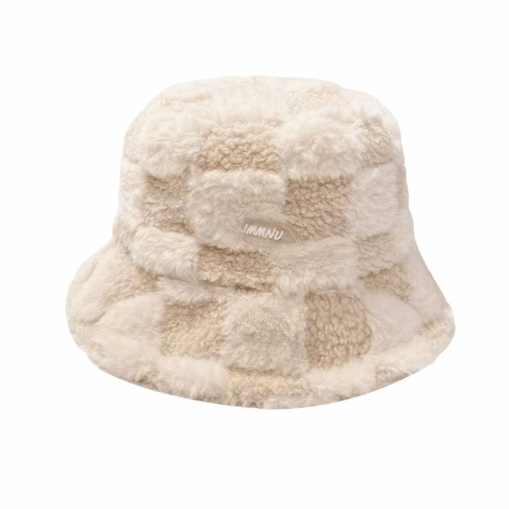Регулируемая женская панама из искусственного меха ягненка, шляпа рыбака, плюшевая шляпа-ведро, для активного отдыха
