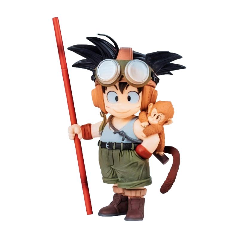 Anime Dragon Ball Son Goku Figure With Monkey Kid Goku Action Figure 26cm Pvc Statue Collection Model Toys Gifts