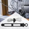 10PCS Silicone Cable Ties Elastic Cord Organizer Fastening Storage Management Desk for Car Outdoor Charging Wire Supplies